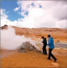  ?? Rick Steves’ Europe/CAMERON HEWITT ?? Iceland’s thermal features are fascinatin­g — but beware that testing the waters can result in severe burns.