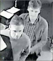  ??  ?? SNAP: CCTV picture released by police