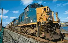  ?? GENE J. PUSKAR/AP 2022 ?? About 5,000 CSX workers will each receive four days of paid sick leave after an agreement was reached with two of the railroad’s 12 unions earlier this week.