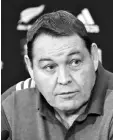  ??  ?? Steve Hansen