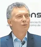  ??  ?? Presidente Mauricio Macri.