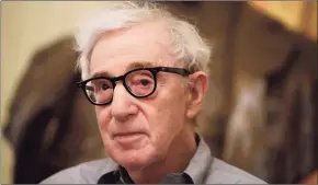  ?? Luca Bruno / Associated Press ?? Director Woody Allen’s “A Rainy Day in New York” will finally land in North American theaters on Oct. 9.