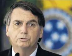  ??  ?? El presidente de Brasil, Jair Bolsonaro.