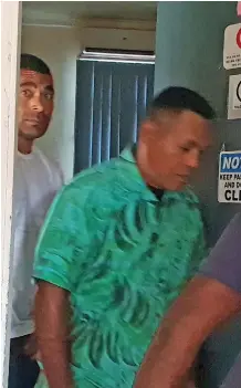  ?? Photo: Nicolette Chambers ?? Togalesi Matarara (left) and Peni Tuilaselas­e at the Ba Magistrate­s Court on September 17, 2019.