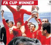  ??  ?? FA CUP WINNER
GAFFER On ’Well comeback