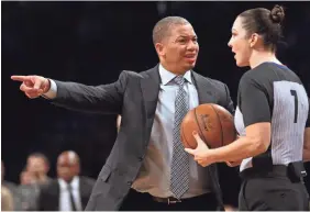  ??  ?? The Cavaliers and head coach Tyronn Lue expect to put in a lot of hard work to get things going in the right direction. BRAD PENNER, USA TODAY SPORTS