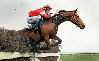  ?? JOHN HAWKINS/FAIRFAX NZ. ?? Shaun Fannin in action displaying the style that has taken him to the top of jumps jockey standings