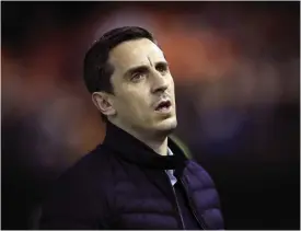  ?? FOTO: ALBERTO SAIZ / AP PHOTO ?? Gary Neville.