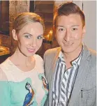  ??  ?? Lisa Carter and Matthew Youn.