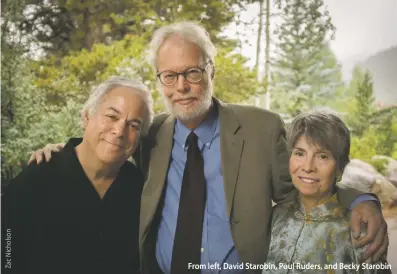  ??  ?? From left, David Starobin, Poul Ruders, and Becky Starobin