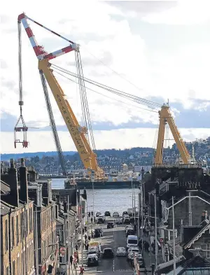  ??  ?? “Hercules towered over and drifted past Broughty Ferry last week at high tide,” says James Thomson. “Stunning size it is too.”