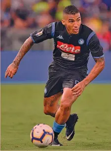  ?? LAPRESSE ?? Il brasiliano Allan, 27 anni, quarta stagione con il Napoli