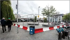  ??  ?? POPULAR: Portobello Plaza has been closed for the next three weekends by Dublin City Council and, right, Daniel Smith of Grogan’s pub in Dublin city centre