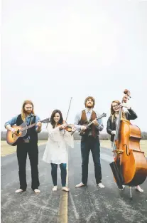  ??  ?? The Barefoot Movement from Nashville will bring their bluegrass sounds to Stony Plain this weekend.