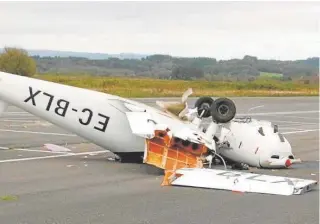  ?? // ABC ?? Una fotografía de la avioneta accidentad­a que consta en el informe