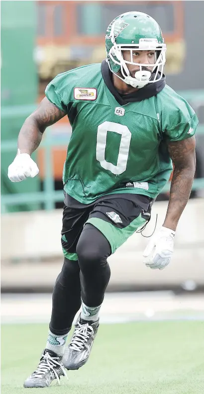  ?? DON HEALY/POSTMEDIA FILES ?? Saskatchew­an Roughrider­s defensive lineman Jonathan Newsome bought tickets to the team’s game on Labour Day for a Regina family who couldn’t afford them.