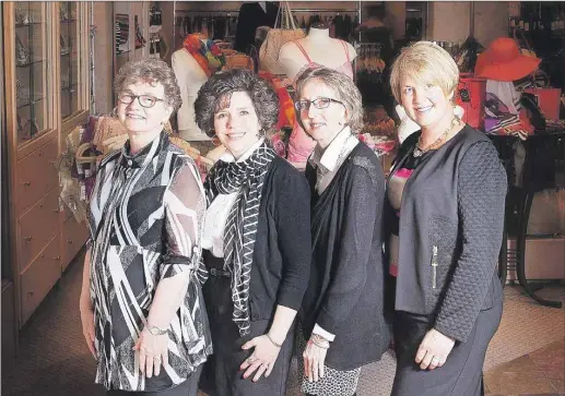  ?? SUBMITTED PHOTO ?? Pictured are staff and the owner of Lady Slipper, from left, Florence Drake, Coleen Kelly, Rita Ramsay and Debbie Matthews.