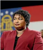  ??  ?? Stacey Abrams