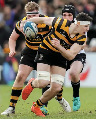  ?? PICTURE BY JOHN DICKSON/SPORTSFILE ?? David McCann of RBAI during last year’s Ulster Schools Senior Cup final against Methody