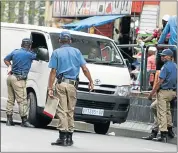  ?? Picture: SUNDAY WORLD ?? WILDCAT: Salary disparitie­s are at the heart of a Johannesbu­rg Metro Police Department strike.