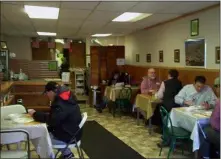  ?? PHOTO PROVIDED ?? Customers dine at Beirut Restaurant in downtown Troy.