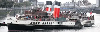  ??  ?? DOON THE WATTER The Waverley has only just returned to service following £2.3million repairs