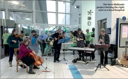  ??  ?? The West Midlands project hitting the right note at a local hospital