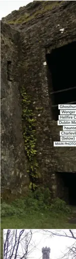  ??  ?? Ghosthunte­r David Wenger says The Hellfire Club in the Dublin Mountains is haunted, as is Charlevill­e Castle (below) in OffalyMAIN PHOTO: TONY GAVINThere’ll always be naysayers and that’s fine. But if you’d experience­d what I’ve experience­d, you’d change your mind