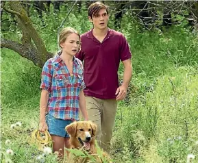  ??  ?? Britt Robertson teamed up with New Zealand’s own K.J. Apa for last year’s A Dog’s Purpose.