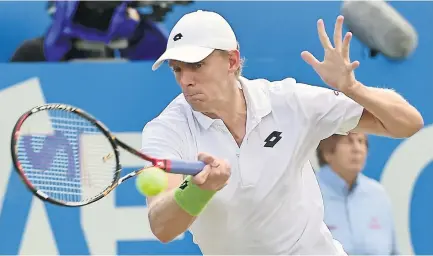  ?? Picture: AFP ?? GLIMMER OF HOPE. Kevin Anderson is considerin­g playing Davis Cup tennis for South Africa again.