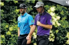  ?? SCOTT HALLERAN/GETTY IMAGES FILES ?? Abbotsford natives Adam Hadwin, left, and Nick Taylor say they want to perform more consistent­ly in 2016 as they return from a two-month break at this week’s Sony Open in Hawaii.