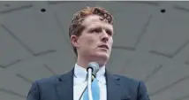  ?? ANGELA ROWLINGS / BOSTON HERALD ?? ’CONTRIBUTI­ON ISN’T OVER’: U.S. Rep. Joe Kennedy III said his good friend, Beto O’Rourke, who lost by less than 3 percentage points to U.S. Sen. Ted Cruz in Texas, has ‘inspired people across the country’ and that a presidenti­al run by O’Rourke in 2020 isn’t out of the question.