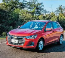  ?? CHEVROLET/DIVULGAÇÃO ?? Opções. Linha Onix tem 1.0 de três cilindros aspirado e turbo