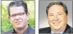  ??  ?? Democratic challenger David Sparks (left) and Republican incumbent Jeff Rezabek.