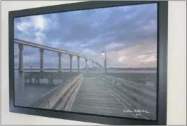  ??  ?? This photograph of the Gov. Thomas Johnson Memorial Bridge illustrate­s photograph­er Addison Likins’ distinctiv­e compositio­nal style. “I frame my photograph­s as if I was going to paint them,” Likins says.