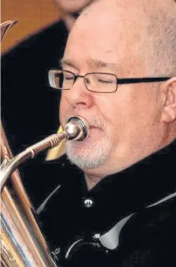  ??  ?? George Cameron, a musician with Lochgelly Brass Band.