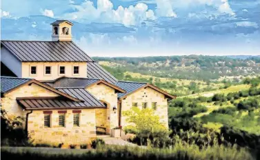  ??  ?? Vinage Oaks residents can enjoy sweeping Hill Country views.