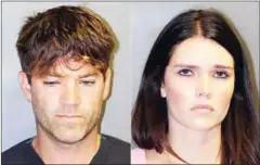  ?? ORANGE COUNTY DISTRICT ATTORNEY’S OFFICE/AFP ?? Grant W Robicheaux and Cerissa L Riley are shown in mug shots taken in California on Tuesday.