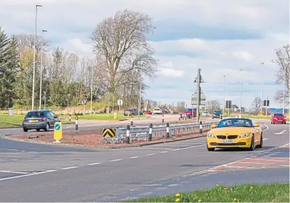  ?? Picture: Steve Brown. ?? The A92 Cadham and Balfarg junction, which is notorious for accidents.