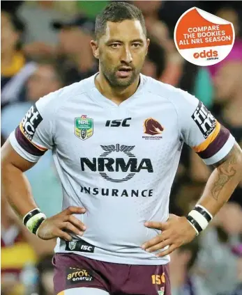  ?? PHOTO: SCOTT BARBOUR/GETTY IMAGES ?? BIG-NAME RECRUIT: Benji Marshall made his debut for the Brisbane Broncos against the Melbourne Storm last weekend.