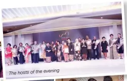  ??  ?? Mrs Karlina Damiri and Mrs Sri Harmoko Mrs Rina Satar and Mr Emirsyah Satar The hosts of the evening