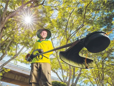  ?? Picture: Richard Walker ?? JOBS GROWTH SECTOR: Workers such as apprentice gardener Jessie Roy are forecast to enjoy strong employment prospects in the future.