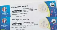  ?? Foto: privat ?? Karten für Österreich­s Partie gegen Portugal sind begehrt, der Originalpr­eis ist längst ein Wunschtrau­m.