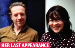  ??  ?? HER LAST APPEARANCE Alongside Lewis on Good Morning Britain on March 12