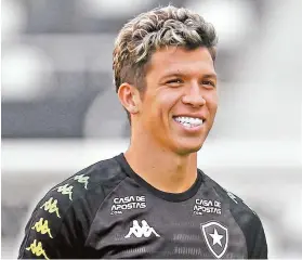  ?? VITOR SILVA/BOTAFOGO/DIVULGAÇÃO ?? Bruno Nazário estava emprestado pelo Hoffenheim, da Alemanha