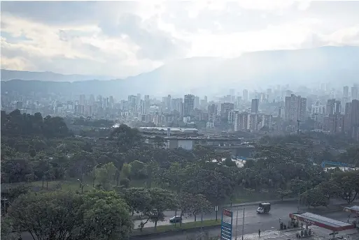  ?? MARIANA GREIF ETCHEBEHER­E/BLOOMBERG ?? Medellin, Colombia, is rapidly becoming a hub for digital nomads because of a favourable currency exchange, affordable health care and springlike weather.