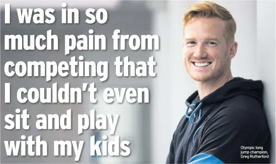  ??  ?? Olympic long jump champion, Greg Rutherford