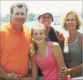  ?? Associated Press ?? Dr. William Petit Jr., left, with his daughters Michaela, front, and Hayley, center rear, and his wife, Jennifer Hawke-Petit.