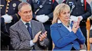  ?? [AP FILE PHOTO] ?? Oklahoma Attorney General Scott Pruitt and Gov. Mary Fallin attend a law enforcemen­t support rally in October.