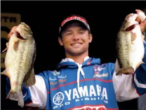  ?? Photo courtesy of BASS ?? Brandon Palaniuk of Rathdrum, Idaho, has a three-day total of 65 pounds, 7 ounces, putting him ahead by more than 13 pounds after the third round of the Bassmaster Elite Series at Bull Shoals Lake near Mountain Home.